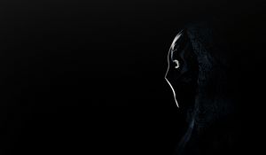 Preview wallpaper anonymous, mask, profile, dark