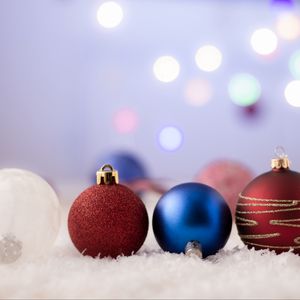 Preview wallpaper balls, decoration, new year, christmas, toys, holiday