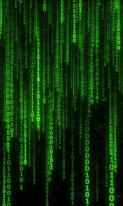 Preview wallpaper binary code, code, numbers, green, glow