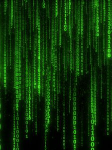 Preview wallpaper binary code, code, numbers, green, glow