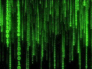 Preview wallpaper binary code, code, numbers, green, glow