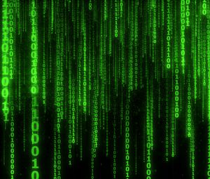 Preview wallpaper binary code, code, numbers, green, glow