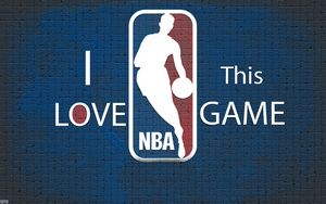 Preview wallpaper blue, nba, background, basketball, logo