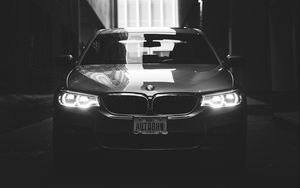 Preview wallpaper bmw, car, bw