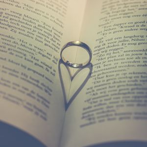 Preview wallpaper book, ring, heart, love