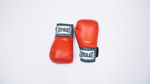 Preview wallpaper boxing gloves, boxing, sports, minimalism