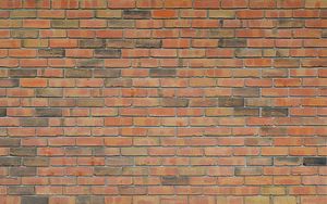 Preview wallpaper bricks, wall, relief, orange