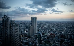 Preview wallpaper buildings, city, skyscrapers, architecture, tokyo, japan