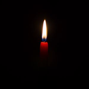 Preview wallpaper candle, flame, wax, dark background