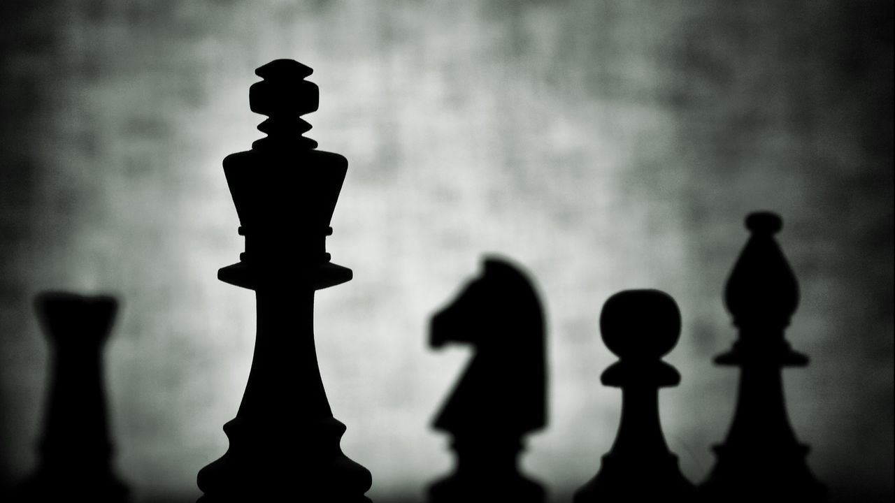 Wallpaper chess, figures, dark, game, king
