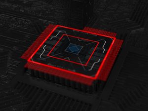 Preview wallpaper chip, processor, circuit, 3d