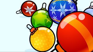 Preview wallpaper christmas decorations, balloons, diversity, picture