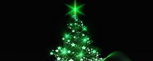 Preview wallpaper christmas tree, christmas, new year, art