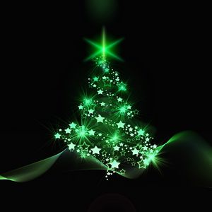 Preview wallpaper christmas tree, christmas, new year, art