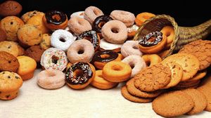 Preview wallpaper cookies, donuts, batch, allsorts, variety