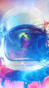 Preview wallpaper cosmonaut, space suit, multicolored, space