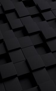 Preview wallpaper cube, dark, texture, shape