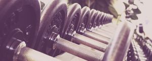 Preview wallpaper dumbbells, sports, gym