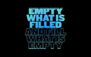 Preview wallpaper empty, fill, phrase, wisdom, words