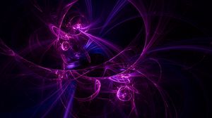 Preview wallpaper fractal, rays, radiation, purple, abstraction