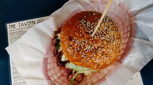 Preview wallpaper hamburger, sesame, buns, appetizing