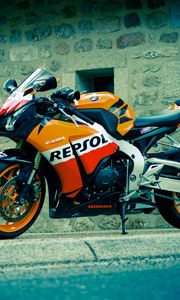 Preview wallpaper honda, cbr, fireblade, repsol, black