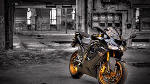 Preview wallpaper kawasaki zx6-r, motorcycle, background