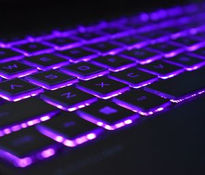 Preview wallpaper keyboard, backlight, purple