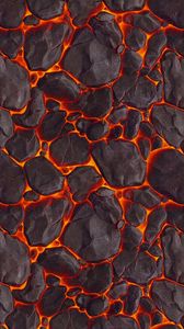 Preview wallpaper lava, texture, stones, volcanic