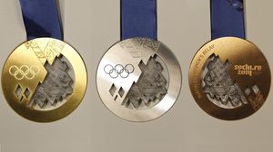 Preview wallpaper medal, medals, gold, silver, bronze, olympic games, sochi 2014, olympic