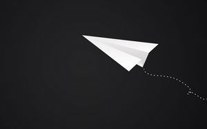 Preview wallpaper origami, plane, art, paper, minimalism