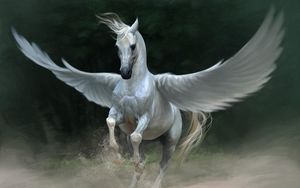 Preview wallpaper pegasus, horse, wings