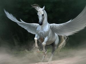 Preview wallpaper pegasus, horse, wings