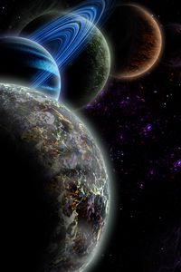 Preview wallpaper planets, galaxy, stars, space, universe