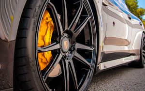 Preview wallpaper porsche panamera, porsche, car, wheel