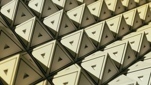 Preview wallpaper pyramids, triangles, geometry, 3d, structure