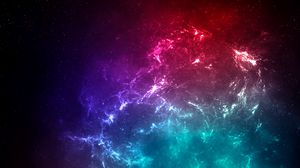 Preview wallpaper shine, colorful, energy, space, plasma, nebula