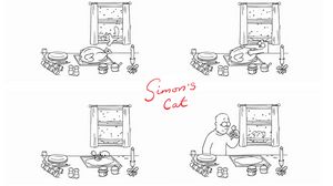 Preview wallpaper simons cat, turkey, christmas, cartoon