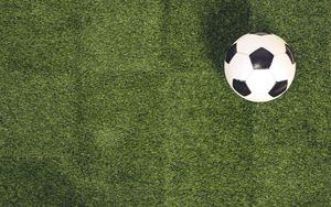 Preview wallpaper soccer ball, field, football, sport