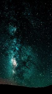 Preview wallpaper starry sky, milky way, night, shining, galaxy