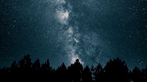 Preview wallpaper starry sky, milky way, stars, night