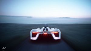 Preview wallpaper supercar, sports car, rear view, speed, horizon