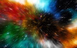 Preview wallpaper universe, galaxy, multicolored, immersion