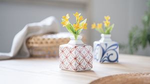 Preview wallpaper vase, flowers, decor, aesthetics